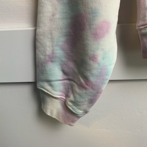 NWT All Saints Pippa Yellow/Lilac Tie Dye Hoody - Picture 7 of 9